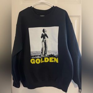 harry styles golden crewneck